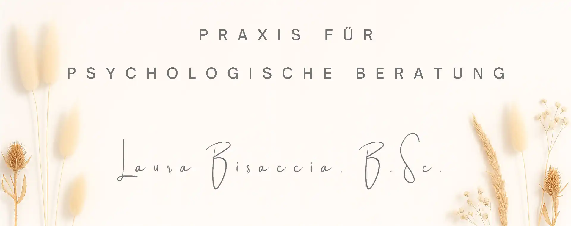 Header-Bild für Praxis für Psychologische Beratung, Laura Bisaccia, B.Sc. in Graz, Steiermark, Österreich und Raaba, Graz Umgebung, Steiermark Österreich
